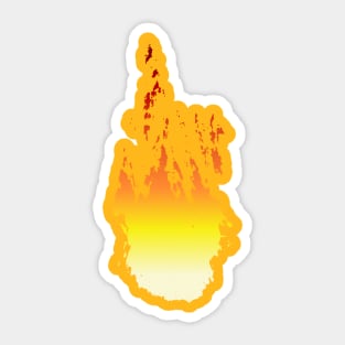 fire ink & color gradient Sticker